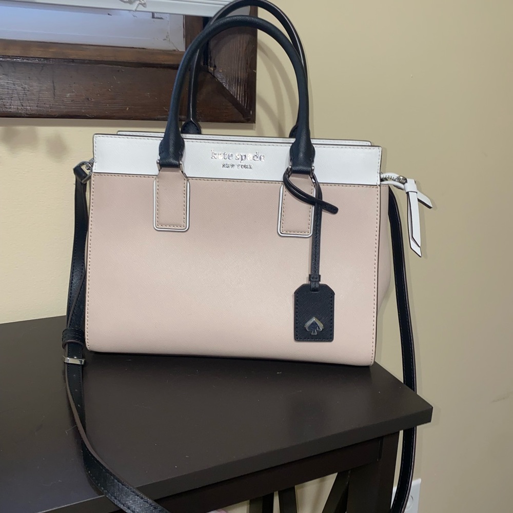 Kate Spade Medium Satchel Warm Beige Multi